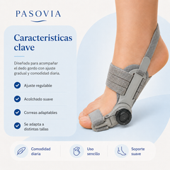 Pasovia — Férula con bisagra móvil para el dedo del pie